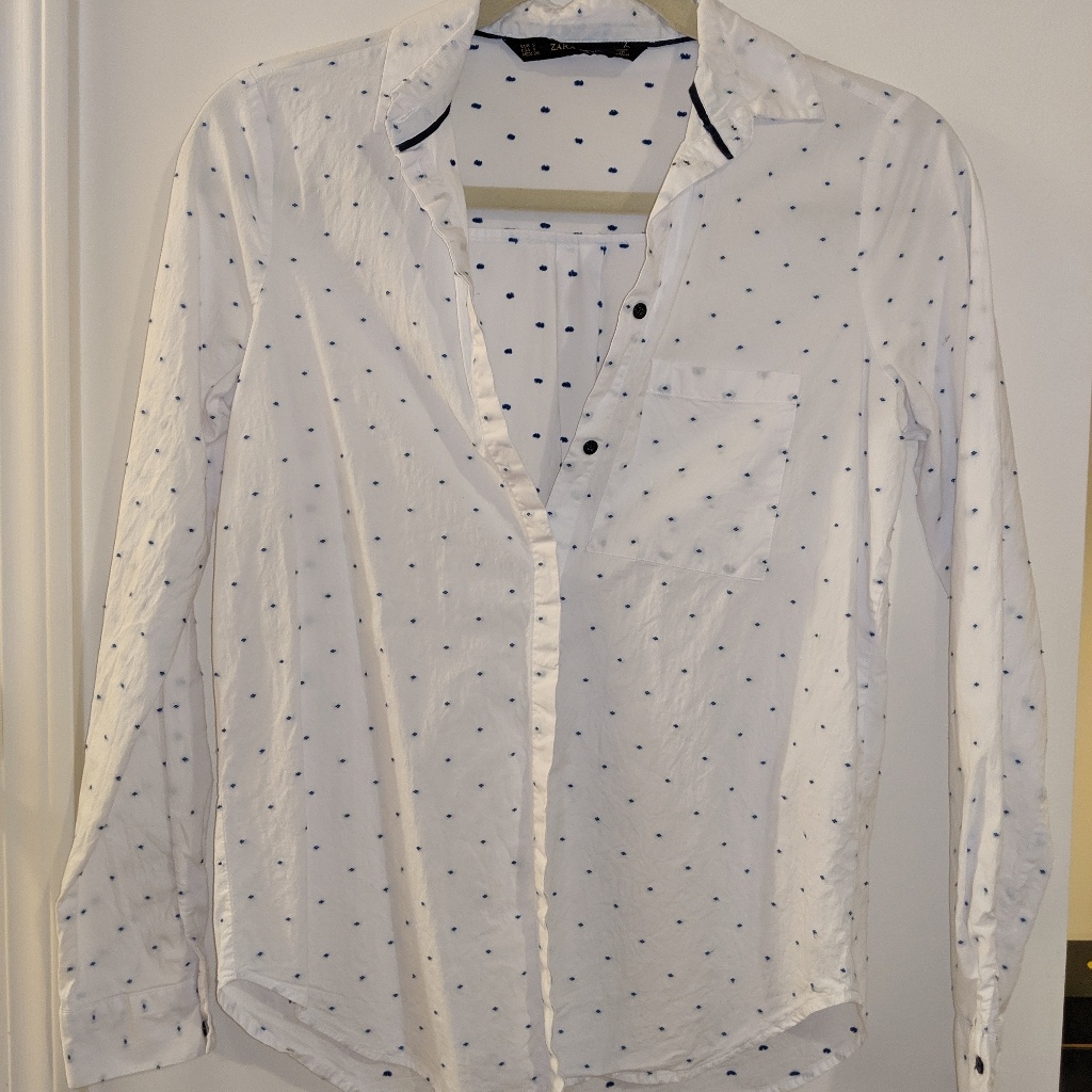 Zara Dotted Button Down